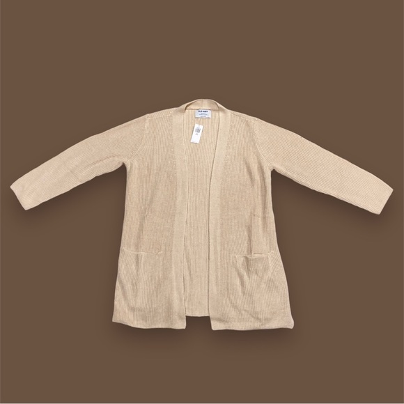 NWT Old Navy Textured Long-Line Open-Front Sweater - Picture 1 of 5